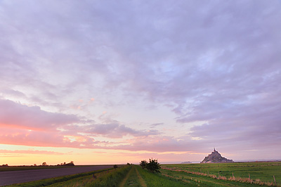 photo france bretagne normandie mont saint michel baie coucher soleil