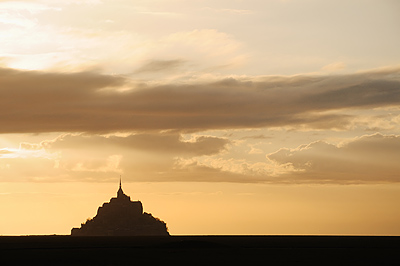 photo france bretagne normandie mont saint michel baie coucher soleil