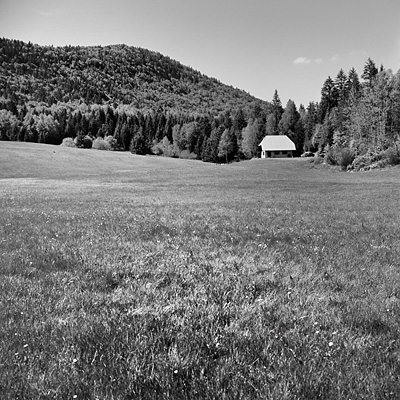 photo montagne alpes bauges randonnée montagne bange chalets mariet dessous rolleiflex