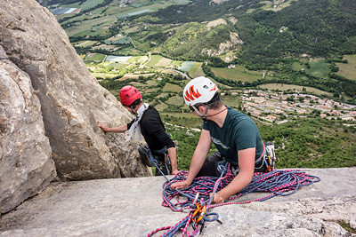 photo montagne alpes escalade grande voie baronnies hautes alpes orpierre maitre danse