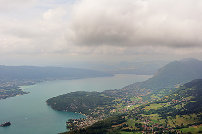 photo alpes Annecy parapente col forclaz lac