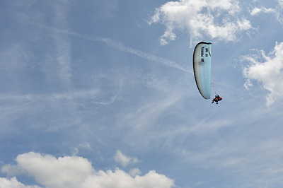 photo alpes Annecy parapente col forclaz lac