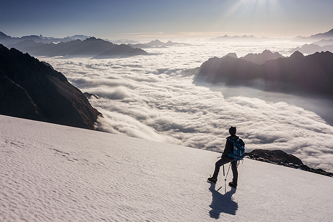 photo montagne alpes alpinisme italie courmayeur val veni petit mont blanc bivouac rainetto