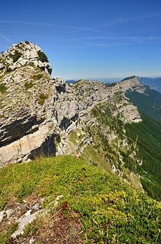 photo montagne alpes randonnée vercors pic saint michel falaises