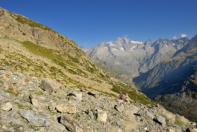 photo montagne alpes randonnee rando ecrins valgaudemar refuge chabourneou pic vallonpierre