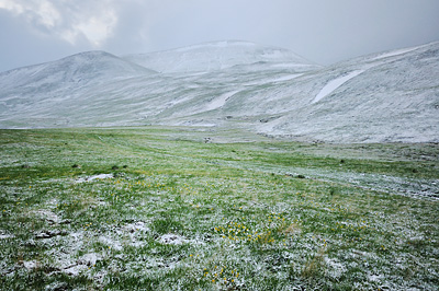 photo montagne alpes ecrins grandes rousses arves randonnée plateau emparis neige