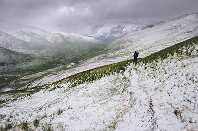 photo montagne alpes ecrins grandes rousses arves randonnée plateau emparis neige vallee