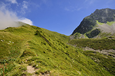 photo montagne alpes belledonne randonnée pointe de rognier col perche