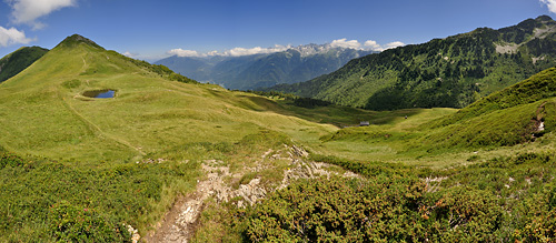 photo montagne alpes belledonne randonnée pointe de rognier col arbaretan panorama