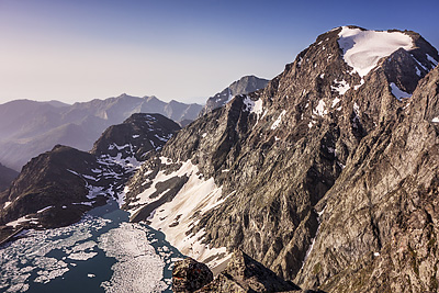 photo montagne alpes haute maurienne alpes grees lago della rosa