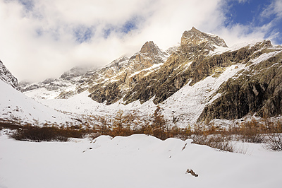 photo montagne alpes ecrins randonnée raquettes automne ailefroide pre madame carle