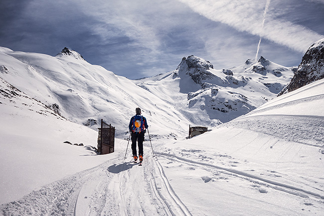 photo montagne alpes ski randonnée rando savoie tarentaise vanoise val d'isère fond des fours femma mean martin pointe sana