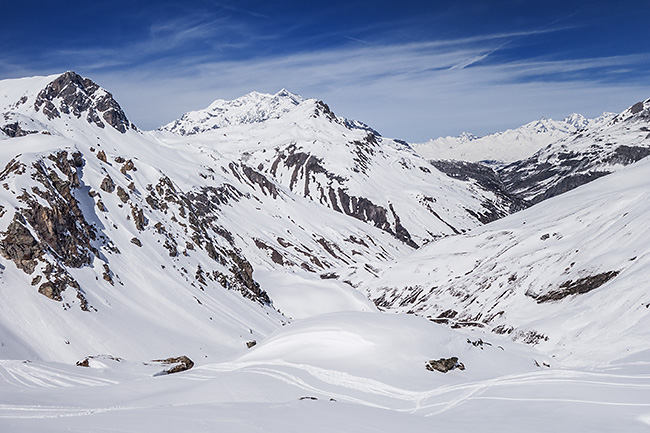 photo montagne alpes ski randonnée rando savoie tarentaise vanoise val d'isère fond des fours femma mean martin pointe sana