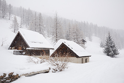 photo montagne alpes cerces thabor randonnée raquettes hiver neige nevache claree vallee fontcouverte