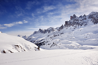 photo montagne alpes cerces thabor randonnée raquettes hiver neige nevache claree vallee col rochilles