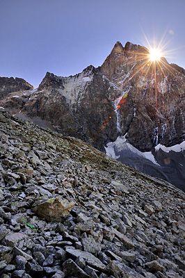 photo montagne alpes ecrins valjouffrey refuge font turbat