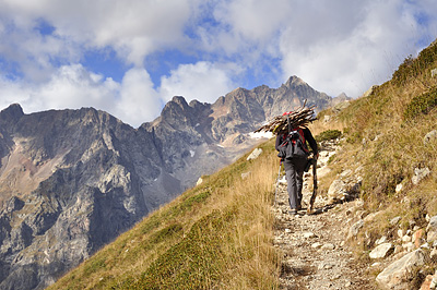 photo montagne alpes ecrins valjouffrey refuge font turbat lac pissoux