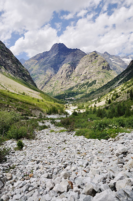 photo montagne alpes randonnée ecrins berarde refuge pilatte