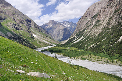 photo montagne alpes randonnée ecrins berarde refuge pilatte