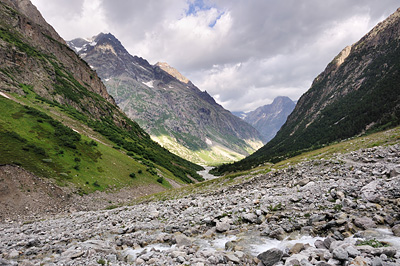 photo montagne alpes randonnée ecrins berarde refuge pilatte