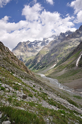 photo montagne alpes randonnée ecrins berarde refuge pilatte