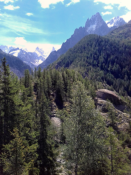 photo montagne alpes escalade grande voie mont blanc mer de glace rocher mottets voie caline