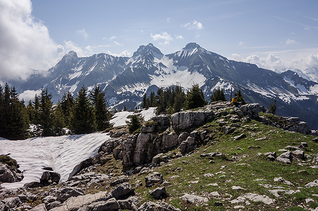 photo montagne alpes randonnée rando bornes aravis bargy rochers leschaux solaison