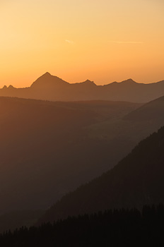 photo montagne alpes randonnée roselend coucher soleil