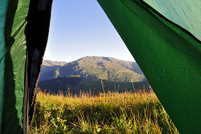 photo montagne alpes randonnée roselend coucher soleil