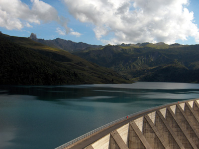 photo montagne alpes randonnée barrage de roselend