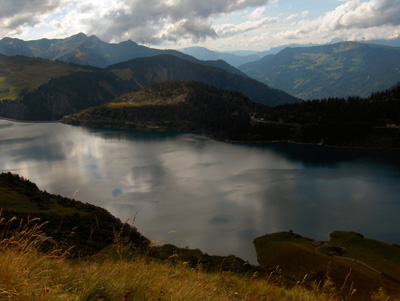 photo montagne alpes randonnée roselend lac