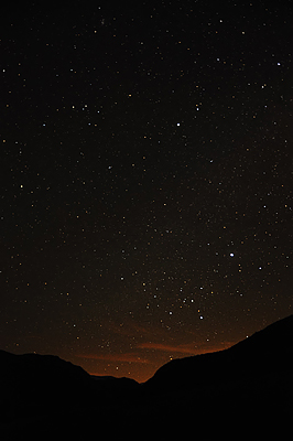 photo montagne alpes saint agnan en vercors paysage nocturne nuit filé étoiles