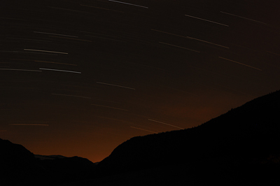 photo montagne alpes saint agnan en vercors paysage nocturne nuit filé étoiles