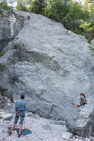 photo voyage europe centrale alpes balkans slovenie lac bohinj escalade