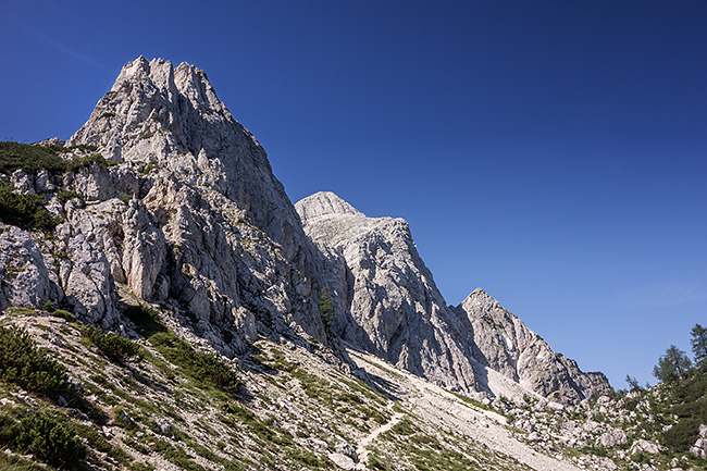 photo voyage europe centrale alpes balkans slovenie alpes juliennes mala mojstrovka soca tcol de vrsic