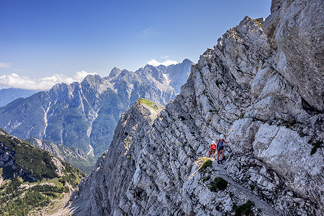 photo voyage europe centrale alpes balkans slovenie alpes juliennes mala mojstrovka soca tcol de vrsic