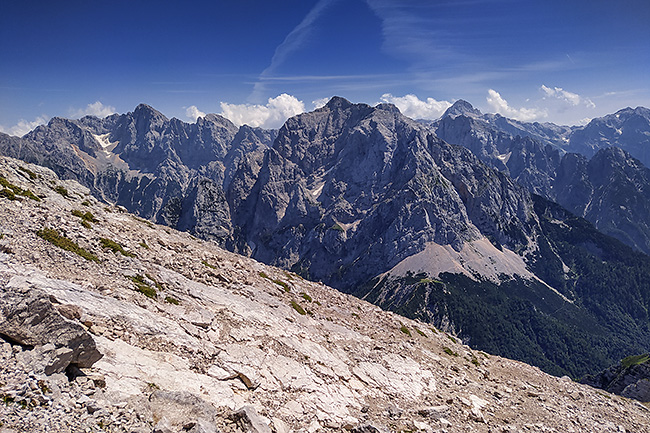 photo voyage europe centrale alpes balkans slovenie alpes juliennes mala mojstrovka soca tcol de vrsic