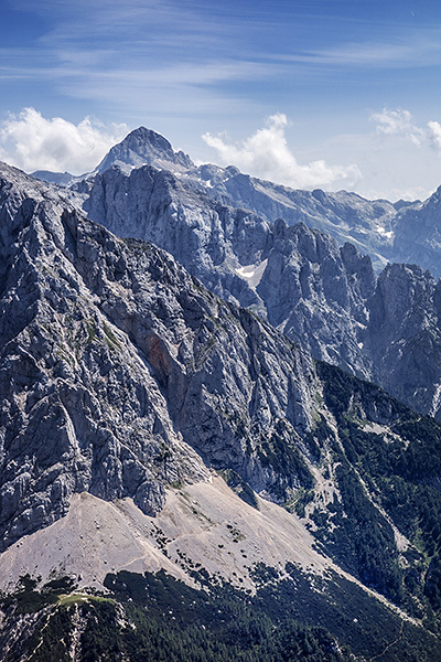 photo voyage europe centrale alpes balkans slovenie alpes juliennes mala mojstrovka soca tcol de vrsic