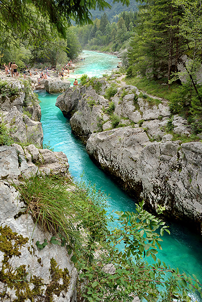 photo voyage europe centrale alpes balkans slovenie alpes juliennes valle soca kobarid bovec