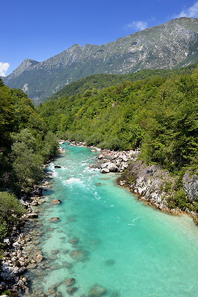 photo voyage europe centrale alpes balkans slovenie alpes juliennes valle soca kobarid bovec