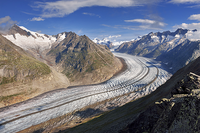photo montagne alpes randonnée suisse valais bettmerhorn eggishorn glacier aletsch sentier UNESCO