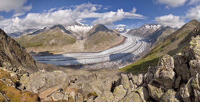 photo montagne alpes randonnée suisse valais bettmerhorn eggishorn glacier aletsch sentier UNESCO