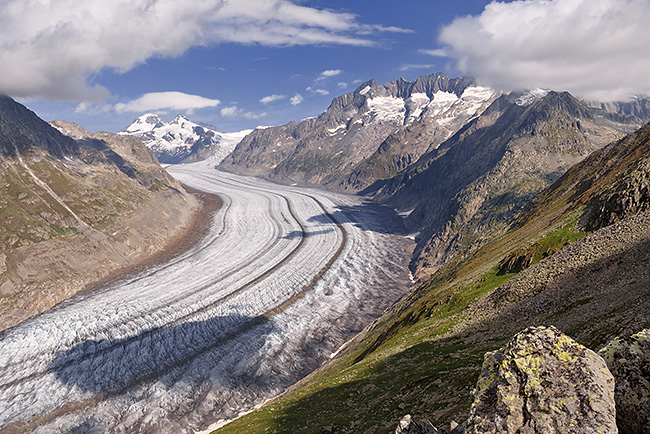 photo montagne alpes randonnée suisse valais bettmerhorn eggishorn glacier aletsch sentier UNESCO