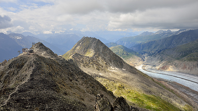 photo montagne alpes randonnée suisse valais bettmerhorn eggishorn glacier aletsch sentier UNESCO