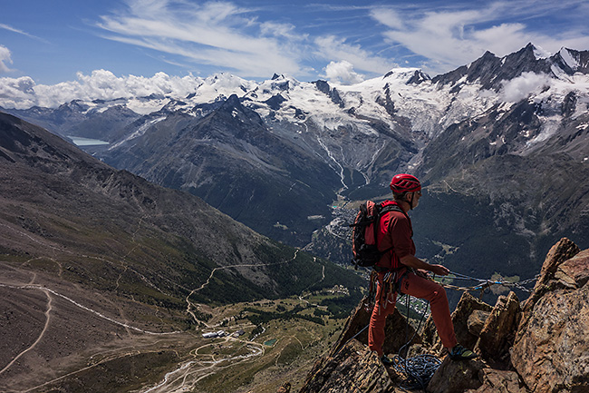 photo montagne alpes escalade grande voie suisse valais saasgrund jegihorn alpendurst