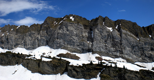 photo montagne alpes randonnée Refuge Tête de Bostan falaises