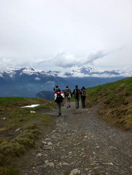 photo montagne alpes randonnée Refuge Tête de Bostan sentier