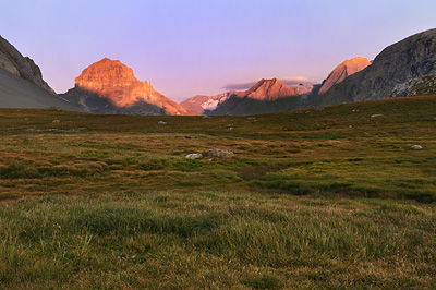 photo montagne alpes randonnée tour des glaciers vanoise TGV coucher soleil