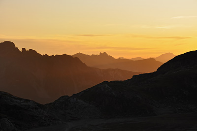 photo montagne alpes randonnée tour des glaciers vanoise TGV coucher soleil