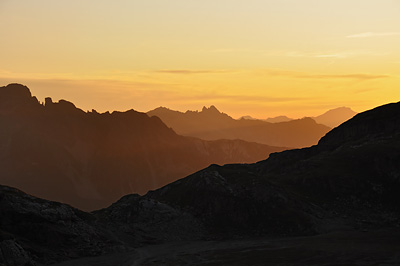 photo montagne alpes randonnée tour des glaciers vanoise TGV coucher soleil